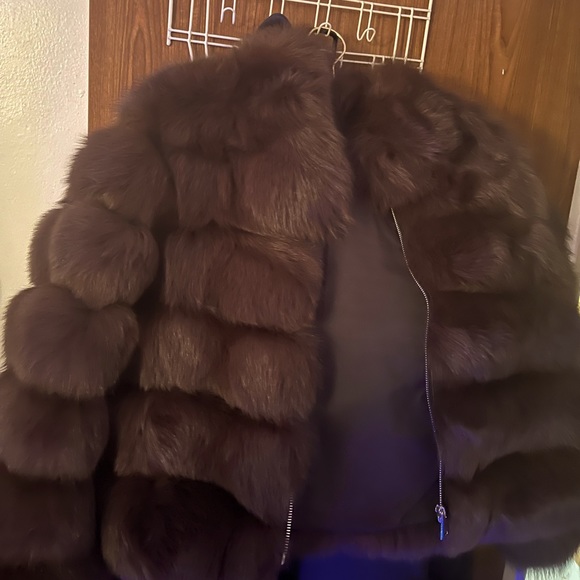 Women size medium brown fox fur - Picture 1 of 4